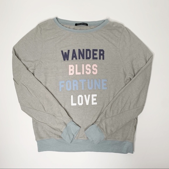 WILDFOX FORTUNE LOVE PULLOVER SWEATSHIRT - Picture 6 of 9